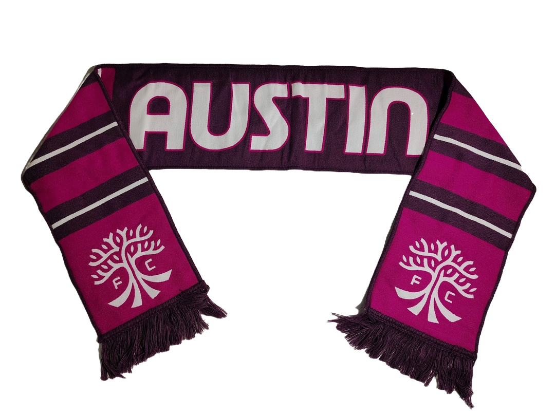 AUSTIN FC PURPLE VERTICAL STRIPE SCARF