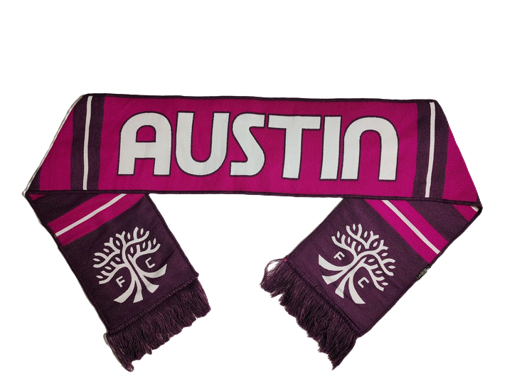 AUSTIN FC PURPLE VERTICAL STRIPE SCARF