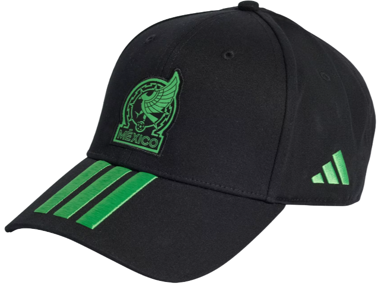 MEXICO BLACK THREE STRIPE HAT