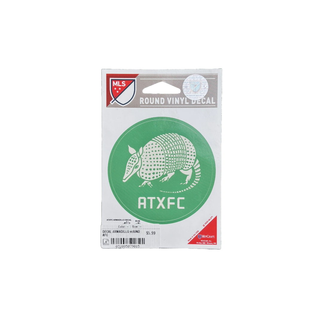 AUSTIN FC DECAL ARMADILLO ROUND