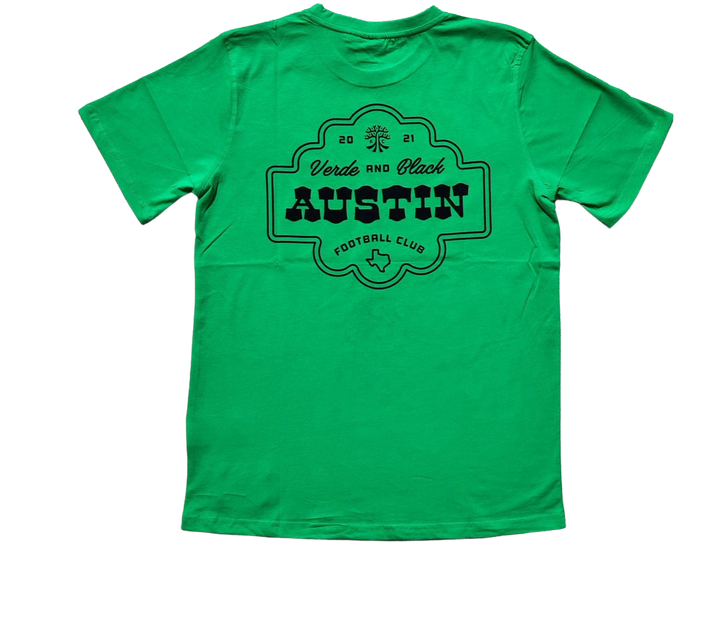 AUSTIN FC GREEN COWBOY BADGE TEE