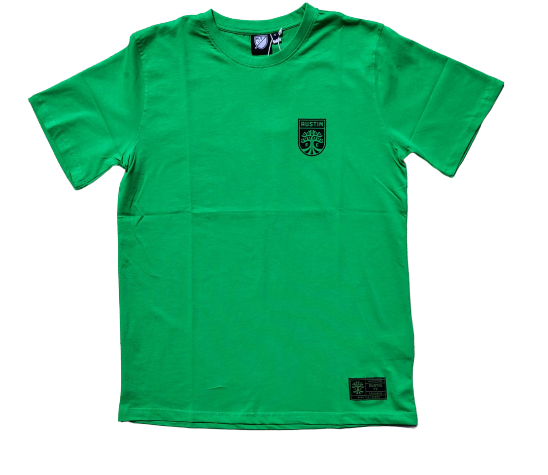 AUSTIN FC GREEN COWBOY BADGE TEE
