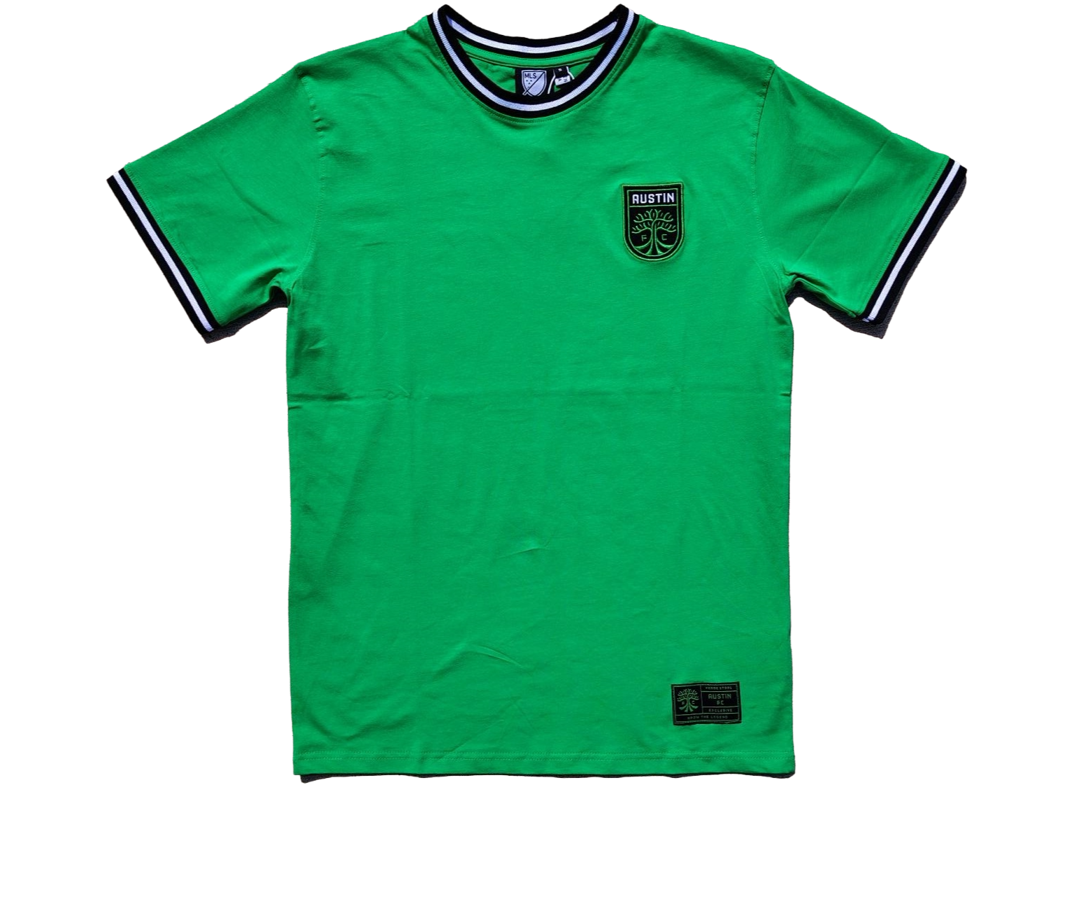 AUSTIN FC GREEN RINGER CREST TEE – The Verde Van