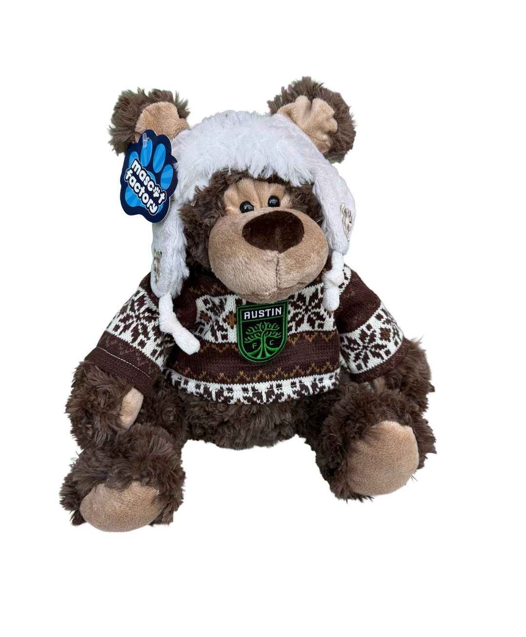 AUSTIN FC PLUSH BEAR WITH KNITTED SWEATER