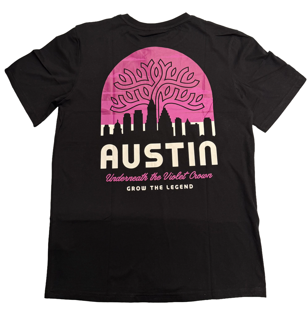 AUSTIN FC BLACK SUNSET SKYLINE TEE