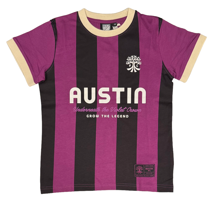 AUSTIN FC YOUTH PURPLE STRIPED RINGER