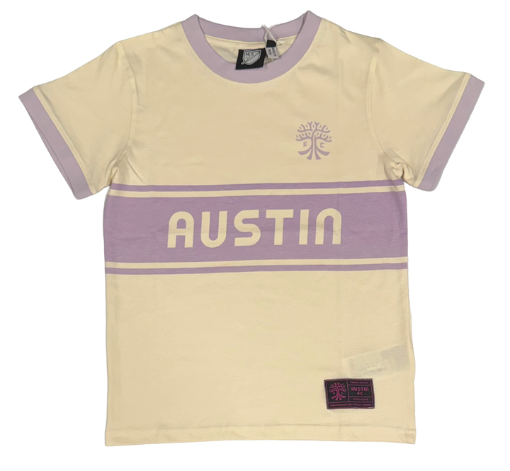 AUSTIN FC YOUTH CREAM AND PURPLE RINGER
