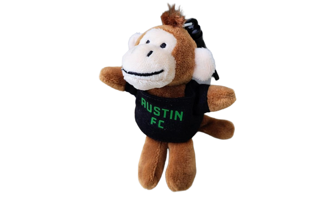AUSTIN FC PLUSH MONKEY KEYCHAIN