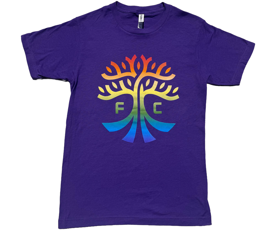 AUSTIN FC PRIDE SECONDARY CREST PURPLE TEE