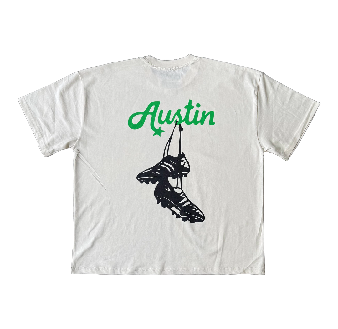 AUSTIN FC CAPITAL CITY SOCCER CLEAT TEE CREAM