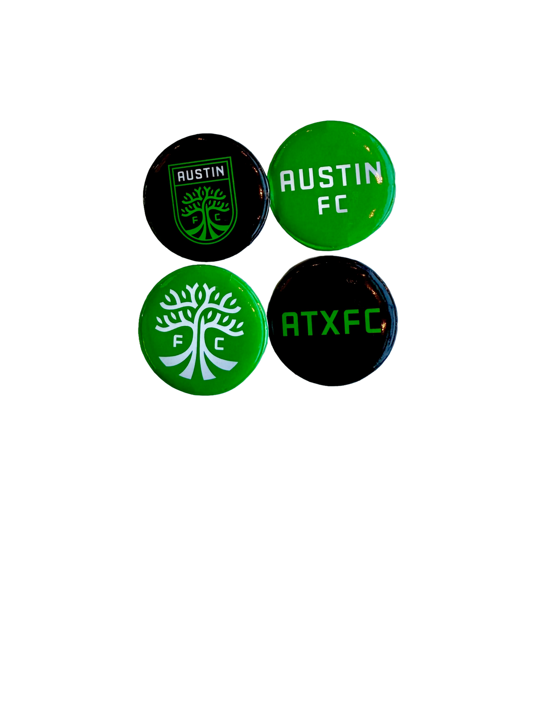 Fc Buttons AUSTIN FC 4 PACK BUTTONS – The Verde Van