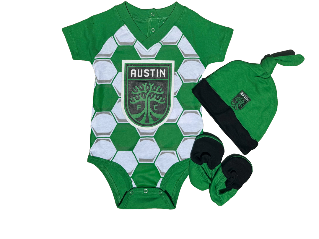 AUSTIN FC CREEPER ACE SHOOTER HAT AND BOOTIE SET