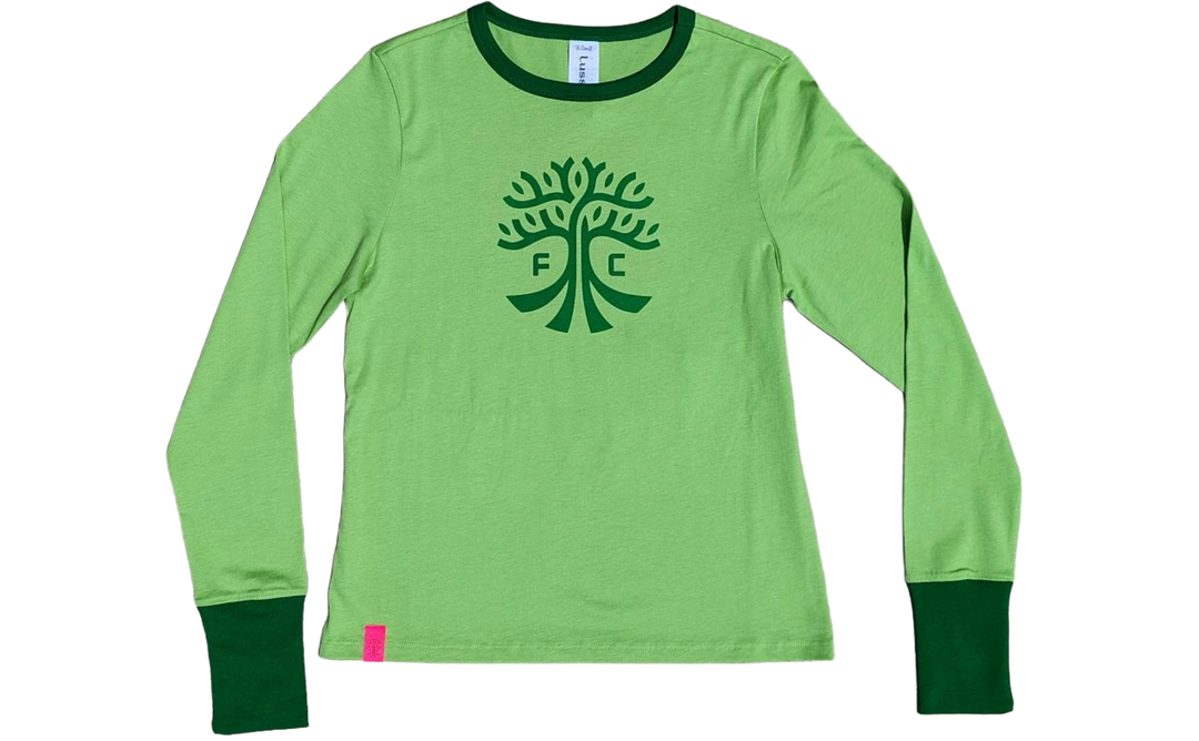 AUSTIN FC WOMEN'S GREEN LONG SLEEVE TRIXIE TEE