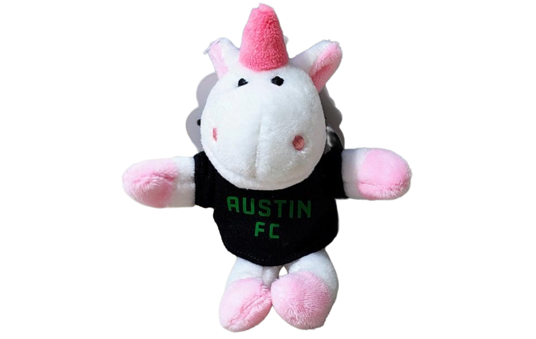 AUSTIN FC PLUSH UNICORN KEYCHAIN