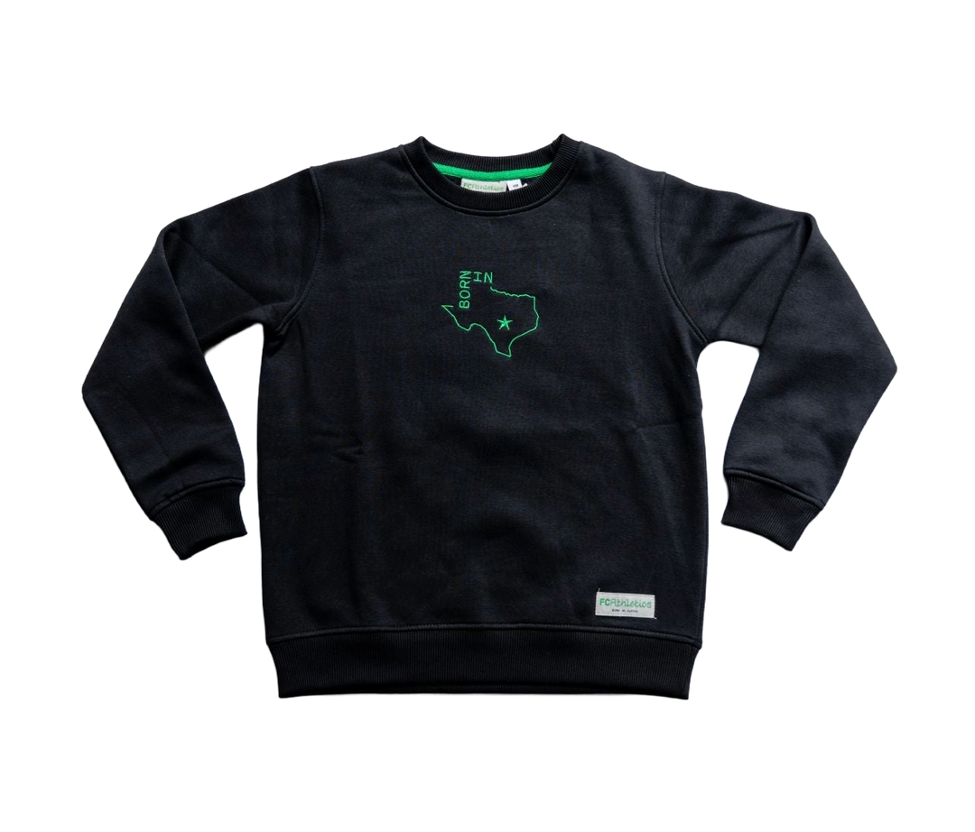 FC ATHLETICS BORN IN ATX CREWNECK