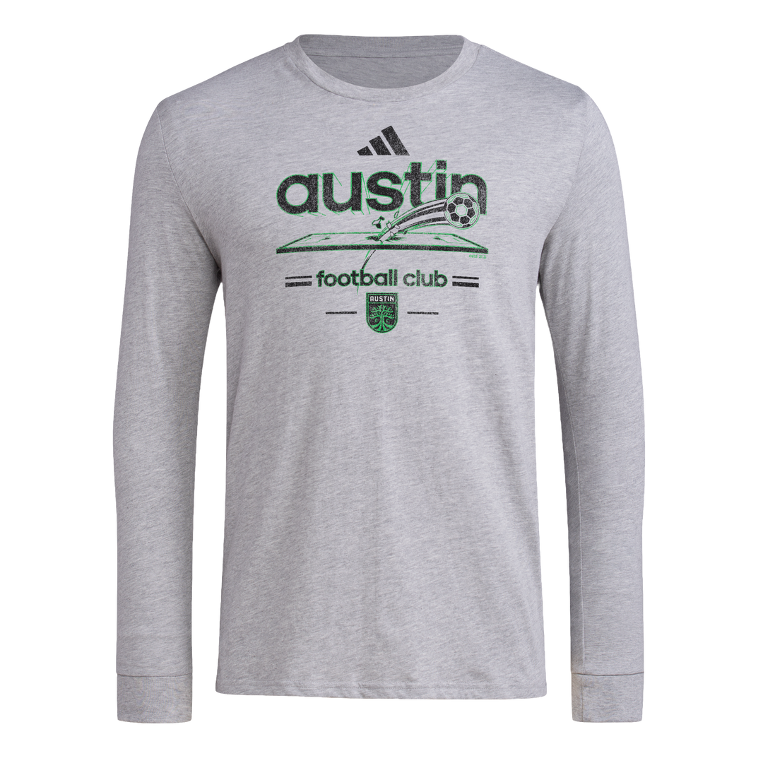 AUSTIN FC LS PREGAME 25 VINTAGE FIELD TEE GREY